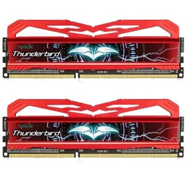 Модуль пам'яті для комп'ютера DDR3 8GB (2x4GB) 2400 MHz Thunderbird Series-Red Apacer (DK.08GAT.KA8K2) - изображение 1