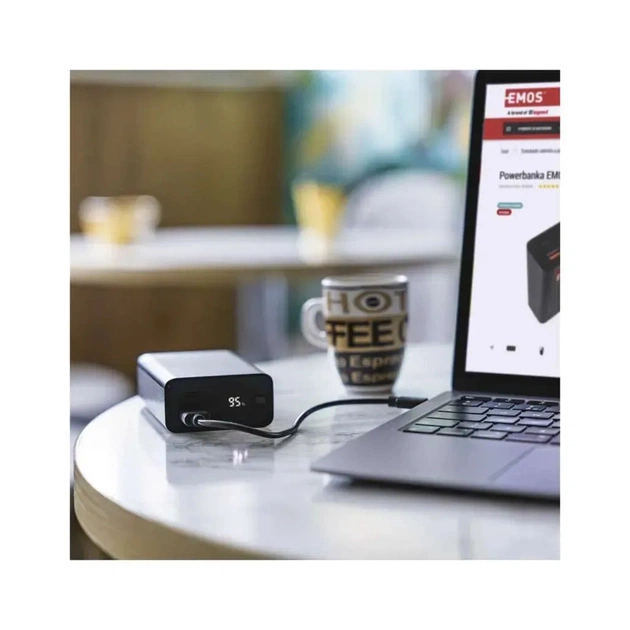Батарея універсальна EMOS 20000mAh NTBF20, 65W, Pass-through, black (B0560B) - зображення 11
