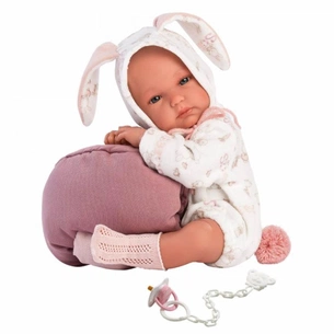 Пупс Llorens Bimba conejita con capazo, 35 см (63548) зображення 1