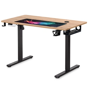 Комп'ютерний стіл Mealux PowerDesk Energy Mahogany з електрорегулюванням висоти (EVO-201 Energy Mahogany/B) зображення 1