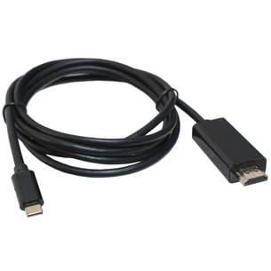 Кабель мультимедійний USB-C to HDMI M 1.8m black Patron (CAB-PN-TYPC-HDMI-1.8) зображення 1