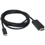 Кабель мультимедійний USB-C to HDMI M 1.8m black Patron (CAB-PN-TYPC-HDMI-1.8) - зменшене зображення 1