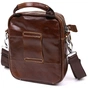 Сумка Vintage Невелика чоловіча з натуральної шкіри Коричнева (20478) - зменшене зображення 2