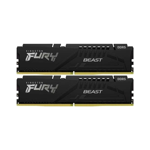Модуль пам'яті для комп'ютера DDR5 32GB (2x16GB) 6000 MHz Fury Beast Black Kingston Fury (ex.HyperX) (KF560C36BBE2K2-32) зображення 1
