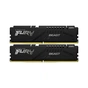 Модуль пам'яті для комп'ютера DDR5 32GB (2x16GB) 6000 MHz Fury Beast Black Kingston Fury (ex.HyperX) (KF560C36BBE2K2-32) - зменшене зображення 1