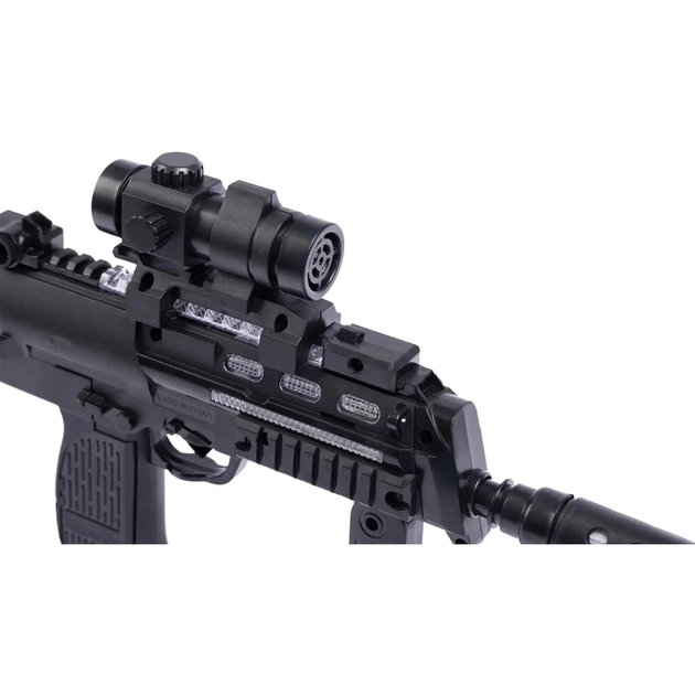 Іграшкова зброя ZIPP Toys Автомат світло-звуковий HK MP7 Чорний (810B) - зображення 5