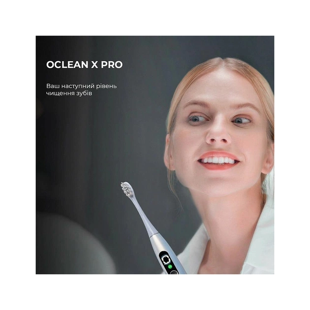 Электрическая зубная щетка Oclean X Plus Pro Digital Silver (6970810556179) - изображение 11