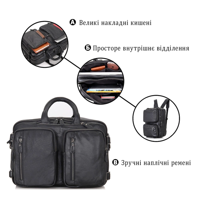 Сумка Vintage Чорна (14058) - зображення 4