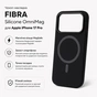 Чохол до мобільного телефона BeCover FIBRA Silicone OmniMag Apple iPhone 17 Pro Black (716213) - зменшене зображення 3