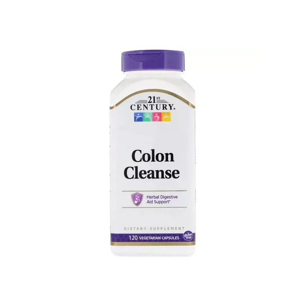 Витаминно-минеральный комплекс 21st Century Очищение Кишечника, Colon cleanse, 120 вегетарианских капсу (CEN-22846) - изображение 1