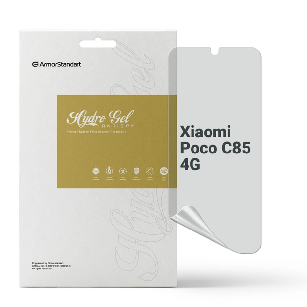Плівка захисна Armorstandart hydrogel Anti-spy Xiaomi Poco C85 4G (ARM85450) - зображення 1