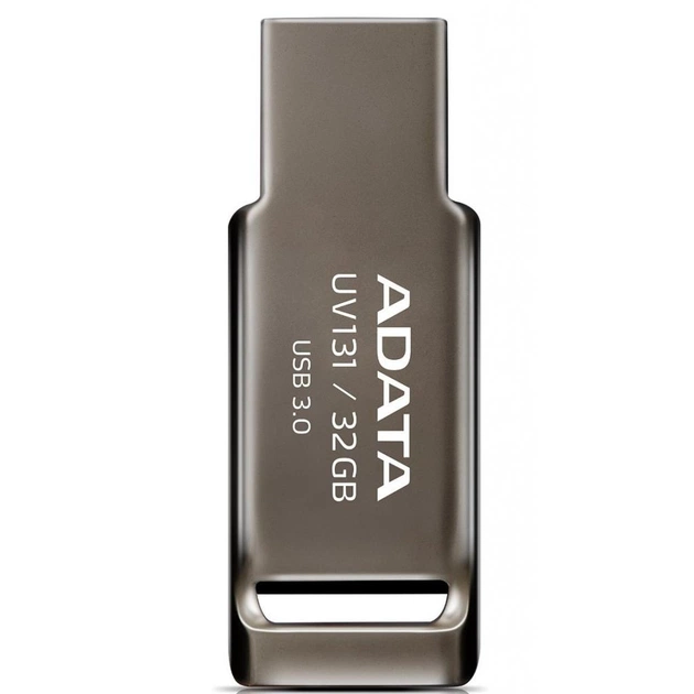 USB флеш накопичувач ADATA 32Gb UV131 Grey USB 3.0 (AUV131-32G-RGY) - изображение 1