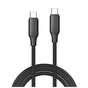 Дата кабель USB-C to USB-C 1.0m 3A 60W TPE embossed black ColorWay (CW-CBPDCC101-BK) - зменшене зображення 1