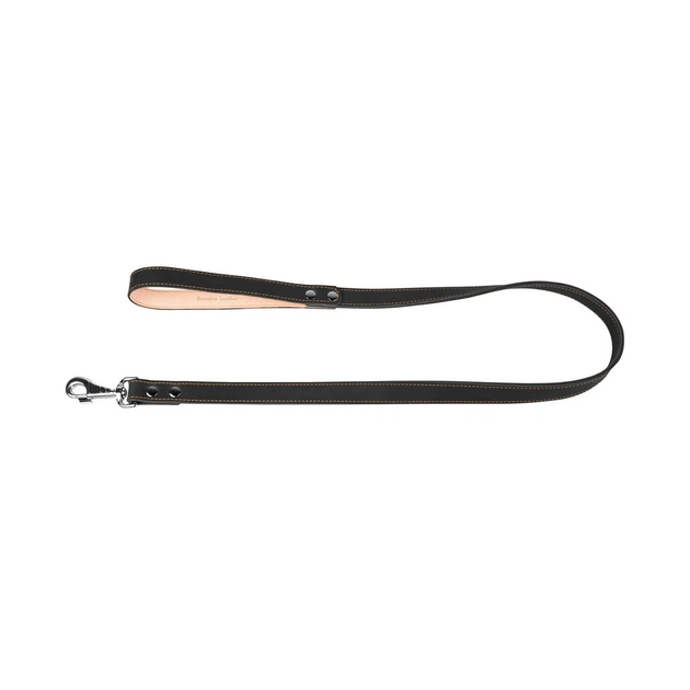 Повідець для собак Collar подвійний з прошивкою Ш 16 мм Д 122 см чорний (04571) - picture 2