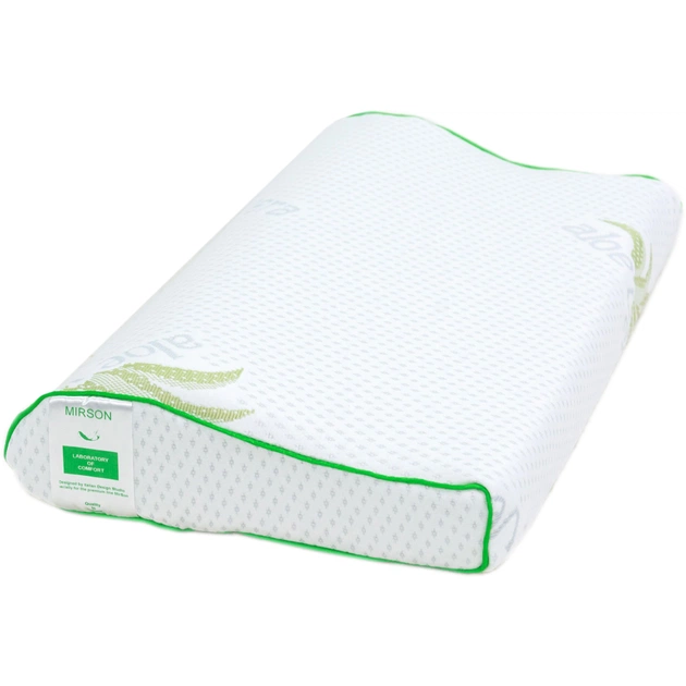 Подушка MirSon ортопедична 6122 Green nature Dorotea Kiddy 50х29х5/8 (2200003262766) - зображення 1