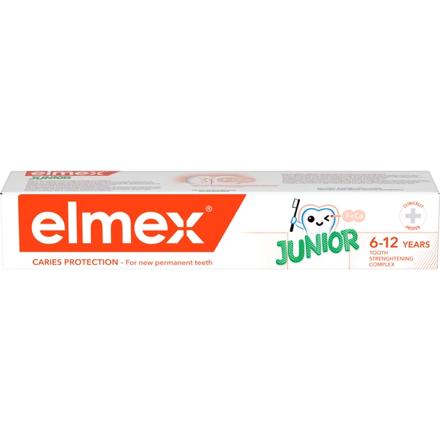 Дитяча зубна паста Elmex Junior від 6 до 12 років 75 мл (4007965560606) - picture 4
