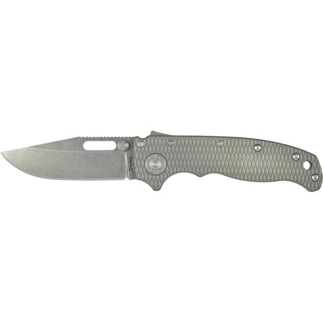 Ніж Demko AD20.5 Clip Point 20CV Milled Titanium (205-20CV-TI-TEX-CP) - зображення 1