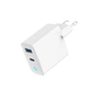 Зарядний пристрій Gembird 1хUSB-A (QC3.0 18W) + 1xType-C (PD 65W) white (TA-UC-PDQC65L-W-01) - зменшене зображення 5
