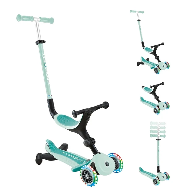 Самокат Globber серії Go Up Active 360 м'ятний Колеса з підсвічуванням (749-206) - изображение 12