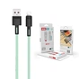 Дата кабель USB 2.0 AM to Lightning 1.0m 5A green XO (NB166-L-1-GR) - зменшене зображення 3