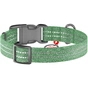 Нашийник для тварин WAUDOG Re-cotton з QR паспортом світловідбивний Ш 25 мм Д 33-49 см зелений (029218) - зменшене зображення 2