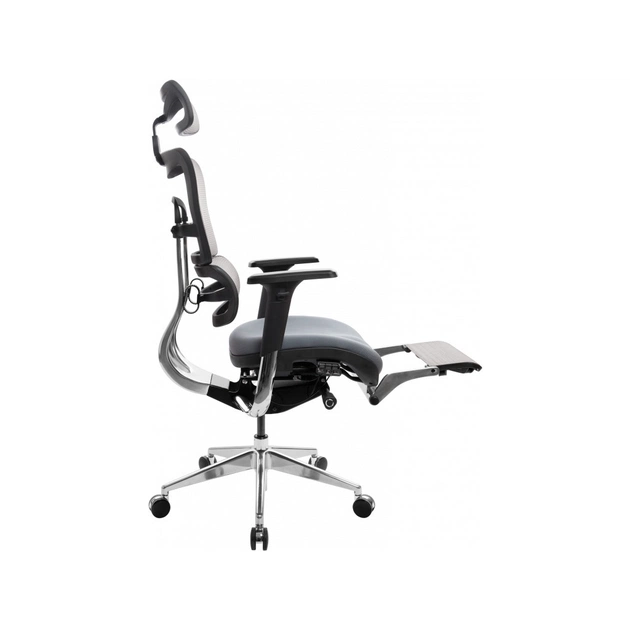 Офісне крісло GT Racer X-802L Bright Gray (X-802L Bright Gray (W-20 B-40)) - зображення 6