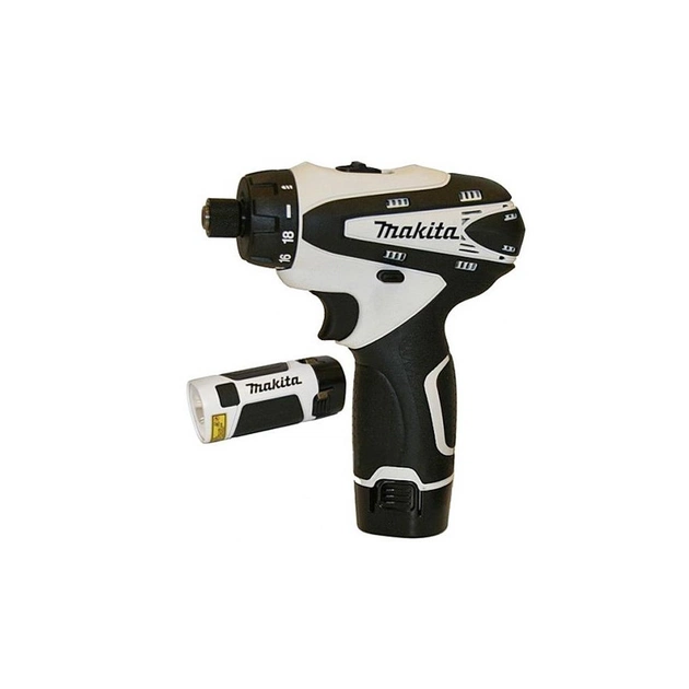 Шуруповерт Makita 10,8В, 1,3Аг, 24Нм + обладнання (DF030DWX01) - изображение 1