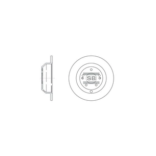 Гальмівний диск HI-Q SD1072 зображення 1