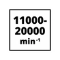 Реноватор Einhell TC-MG 250 CE, 250Вт, 11000-20000об/хв, набір насадок (4465185) - зменшене зображення 4