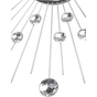 Настінний годинник Esperanza Wall Clock Boston 50 см з променями з і сталі та кристалами (EHC002) - зменшене зображення 4