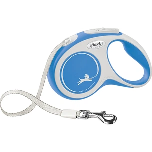 Повідець для собак Flexi New Comfort S стрічка 5 м (синій) (4000498043530) зображення 1