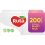 Серветки столові Ruta Family Pack 1 шар 24х24 см Білі 200 шт. (4820023743724) - зменшене зображення 1