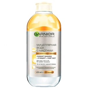 Міцелярна вода Garnier Skin Naturals з оліями 400 мл (3600541744455) зображення 1