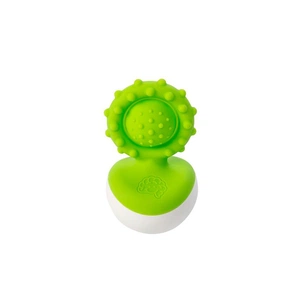 Брязкальце Fat Brain Toys прорізувач-неваляшка dimpl wobl зелений (F2173ML) зображення 1