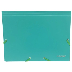 Папка на резинках H-Tone А4, зелена (FOLD-HT-JJ40941-G) зображення 1