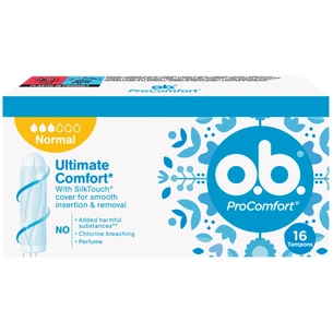 Тампони o.b. ProComfort Normal 16 шт. (3574660234282/3574661329840) зображення 1