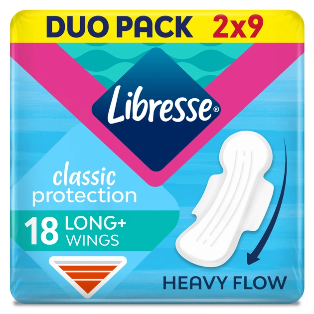 Гигиенические прокладки Libresse Classic Ultra Clip Super Duo Soft 18 шт (7322540063608) - изображение 1