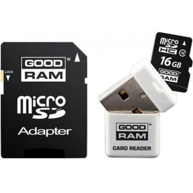Карта пам'яті Goodram 16Gb microSDHC class 10 (USDR416GBC10R9) - изображение 1