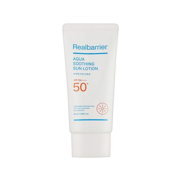 Засіб від засмаги Real Barrier Aqua Soothing Sun Lotion SPF50+PA++++ 50 мл (8809911691138) - picture 1