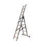 Драбина GTM 3-секції, розкладна, 3*6сх. 1,64-3,26м (KME306) - уменьшенное изображение 1