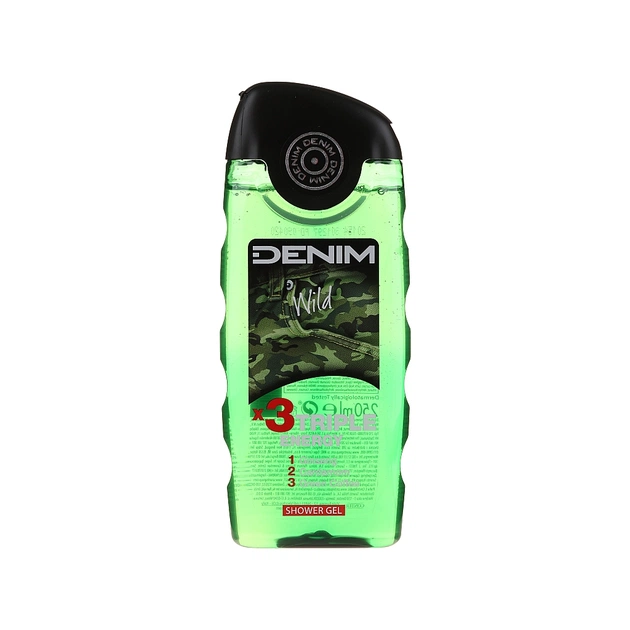 Гель для душа Denim Wild тройная энергия 250 мл (8008970038957) - изображение 1