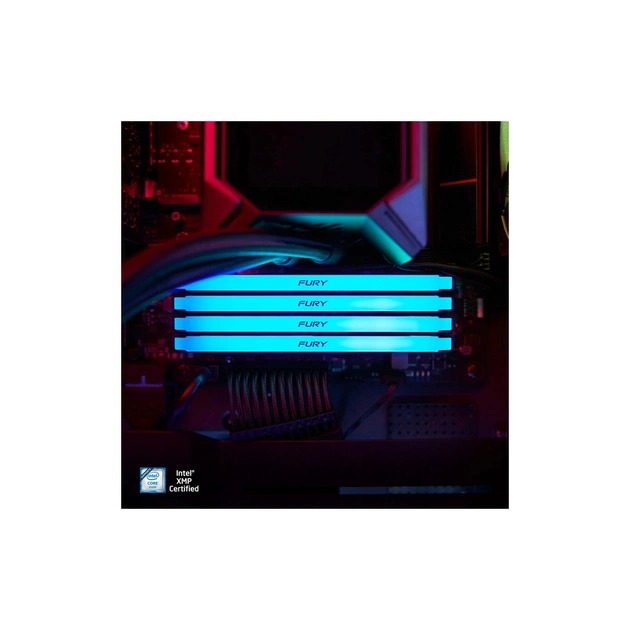 Модуль пам'яті для комп'ютера DDR4 16GB (2x8GB) 3200 MHz Beast Black Kingston Fury (ex.HyperX) (KF432C16BB2AK2/16WP) - picture 9