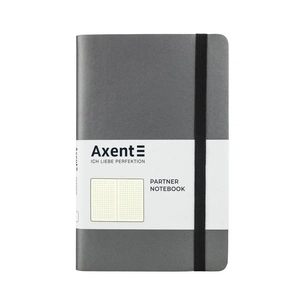 Книга записна Axent Partner Soft 125х195 мм в точку 96 аркушів Сіра (8310-15-A) зображення 1