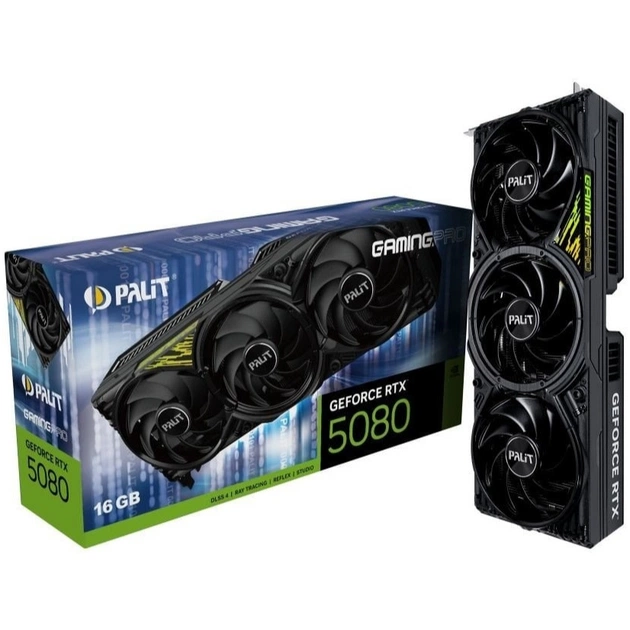 Відеокарта GF RTX 5080 16GB GDDR7 GamingPro V1 Palit (NE75080019T2-GB2031Y) - зображення 1