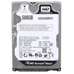 Жорсткий диск для ноутбука 2.5" 500GB WD (#WD5000BPKT-FR#) зображення 1