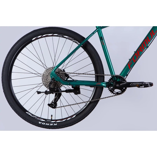 Велосипед Formula 29" ZEPHYR 1.0 HDD рама-19" AL 2026 темно-сріблястий з зеленим (OPS-FR-29-449) - изображение 5