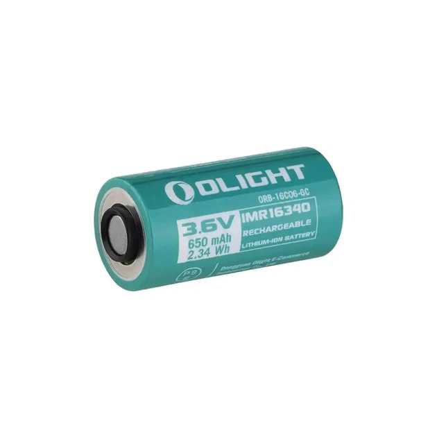 Акумулятор Olight 16340 3,6V 650 mAh (ORB-16C06-6C) - зображення 1