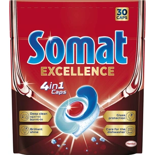 Таблетки для посудомийних машин Somat Excellence 30 шт. (9000101808292) зображення 1