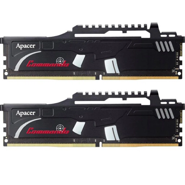 Модуль пам'яті для комп'ютера DDR4 32GB (2x16GB) 2666 MHz Commando Series Apacer (EK.32GAV.GEAK2) - изображение 1