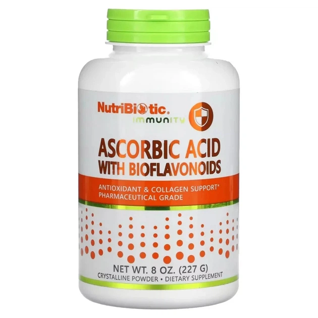 Вітамін NutriBiotic Аскорбінова кислота з біофлавоноїдами в порошку, Ascorbi (NBC-00300) - изображение 1